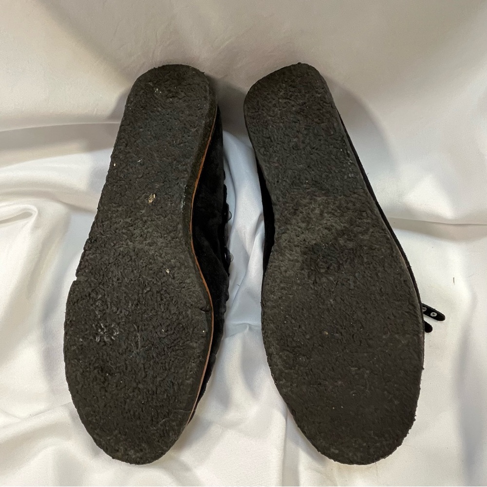 Coach Rocassin Black Suede Moccasin Flats - Picture 11 of 13